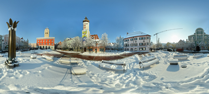 Stadt Erding Winter